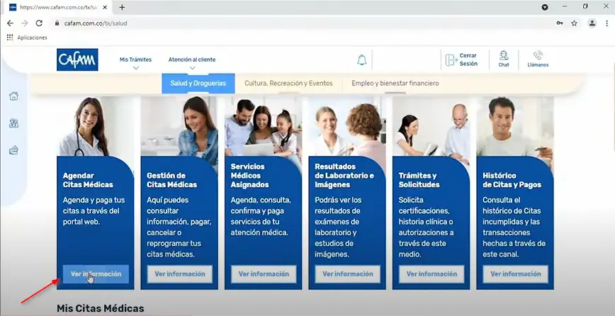Sacar Citas Cafam Famisanar - Agendar citas medicas