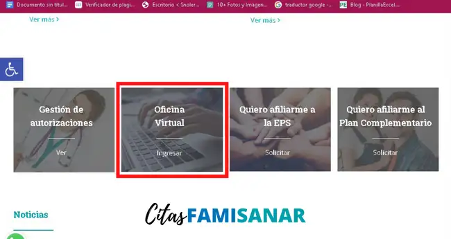 Sacar Certificado Famisanar - Oficina Virtual