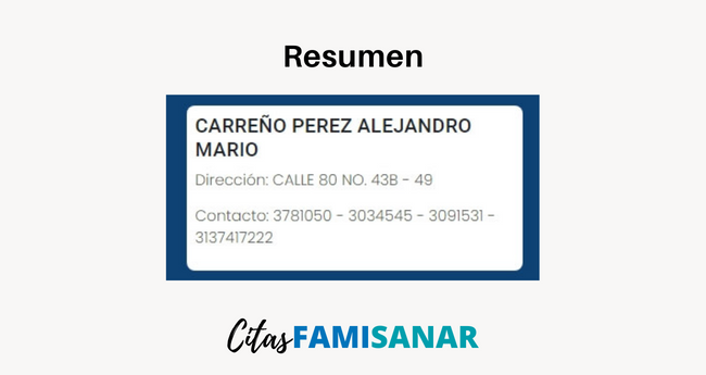 Resumen del directorio plan complementario famisanar